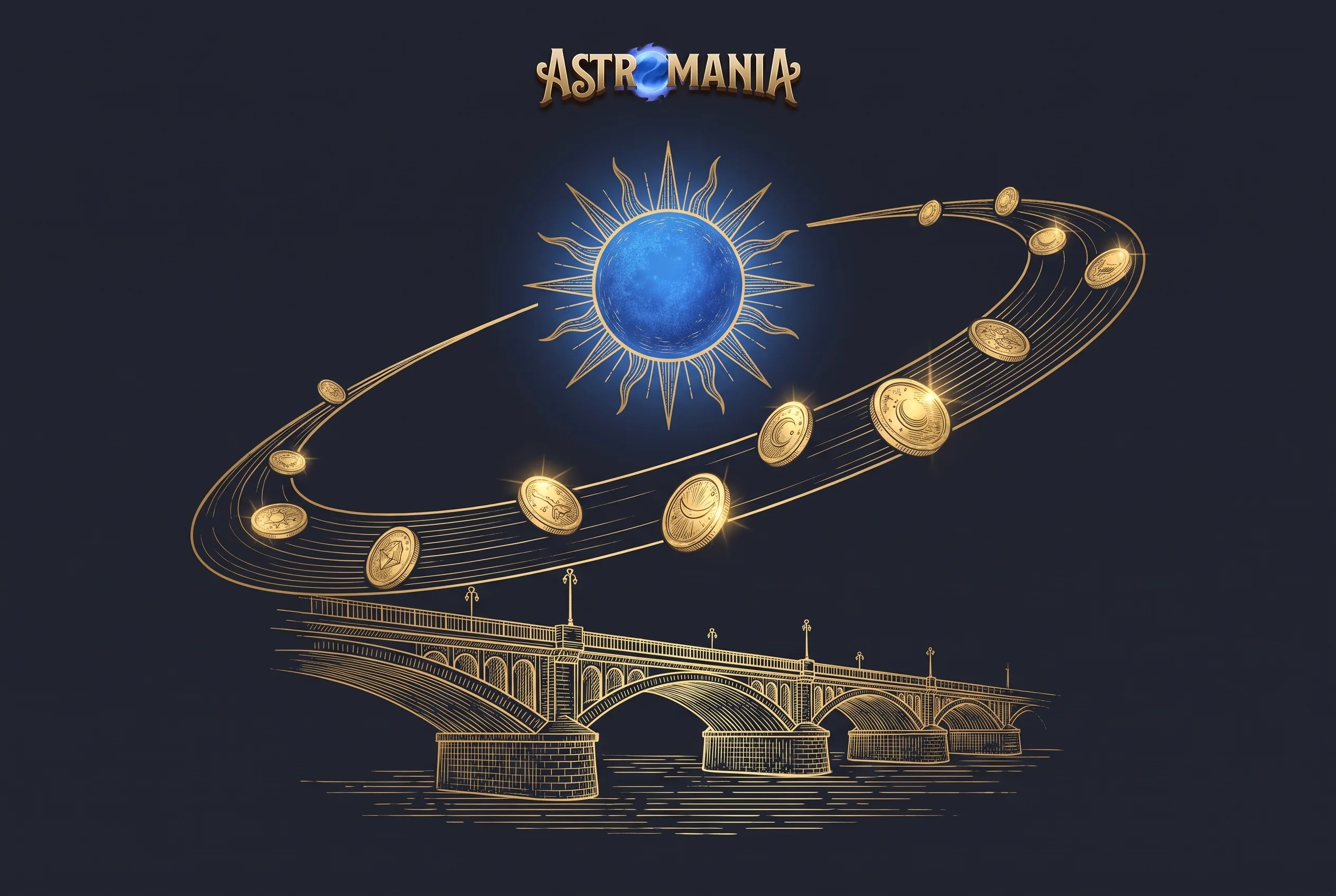 Astronomiczna ilustracja wpłat i wypłat w Astromania Casino